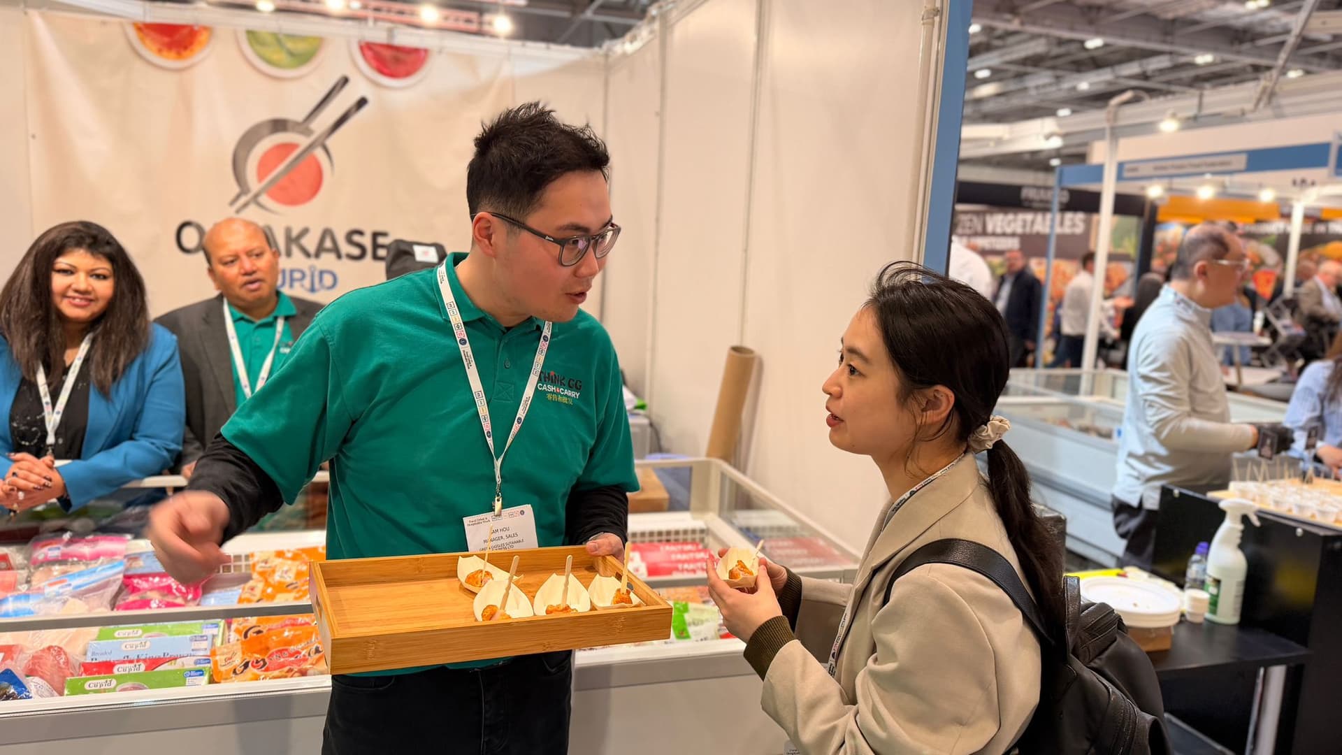 Customers exploring our Halal-certified product range at IFE 2026